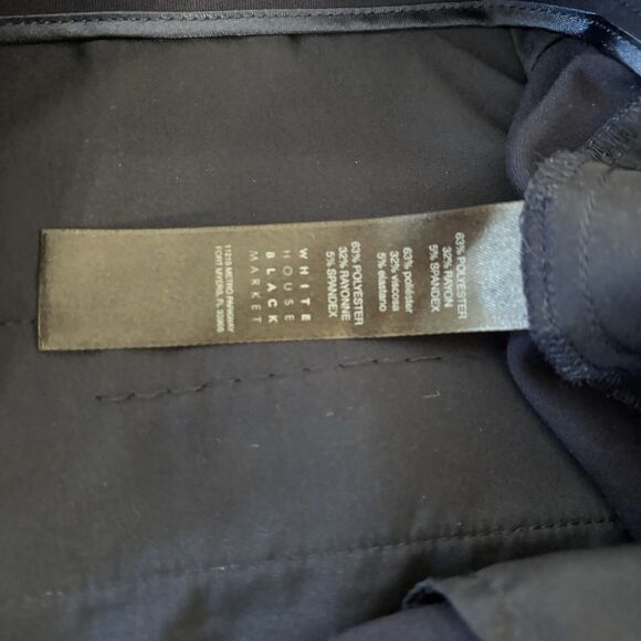 White House Black Market The Slim Women Dress Pants Size 6 Navy Blue - Picture 7 of 7